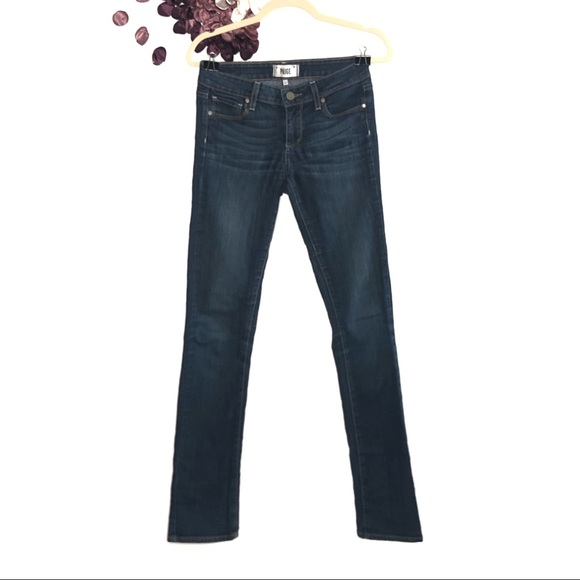 PAIGE Denim - Paige Peg Straight Stretch Dark Wash Jeans